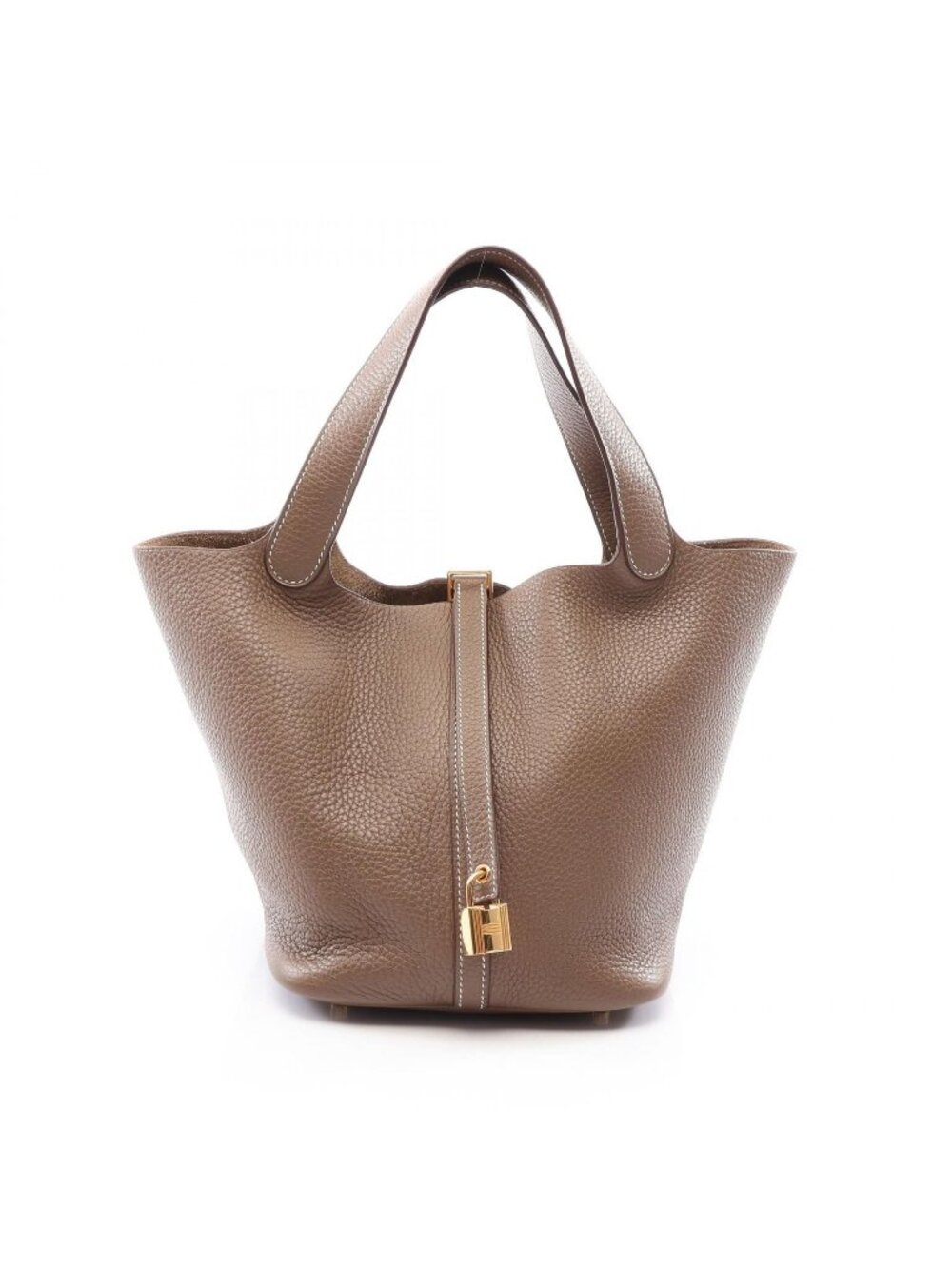 Hermes Handbag Picotin Lock MM Etoupe